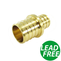 1" to 3/4" PEX Reducer Crimp Brass Fittings