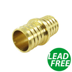 1" PEX Coupling / Splice Crimp Brass Fittings