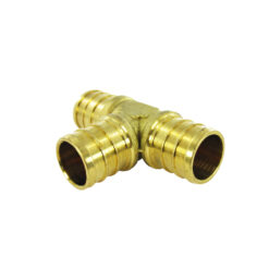 Alternative view of 3/4" x 3/4" x 3/4" Tee PEX Crimp Brass Fittings