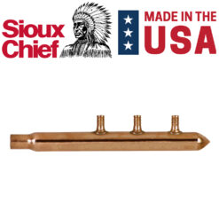 3 port 1/2" PEX Plumbing Manifold Sioux Chief SWEAT
