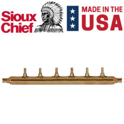 6 port 1/2" PEX Plumbing Manifold Sioux Chief OPEN