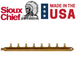 8 port 1/2" PEX Plumbing Manifold Sioux Chief CLOSED