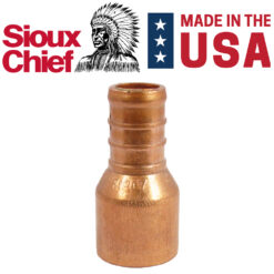 (100) 1/2" PEX x 1/2" Male Sweat Adaptor Crimp Sioux Chief Fitting