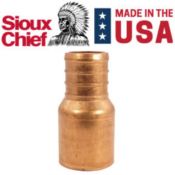 (50) 3/4" PEX x 3/4" Male Sweat Adaptor Crimp Sioux Chief Fittings