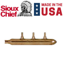 3 port 1/2" PEX Plumbing Manifold Sioux Chief CLOSED