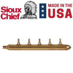 5 port 1/2" PEX Plumbing Manifold Sioux Chief CLOSED