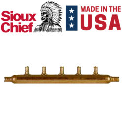 5 port 1/2" PEX Plumbing Manifold Sioux Chief OPEN