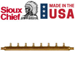 8 port 1/2" PEX Plumbing Manifold Sioux Chief OPEN