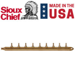 9 port 1/2" PEX Plumbing Manifold Sioux Chief CLOSED