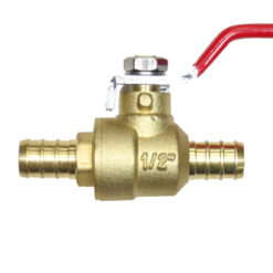 Alternative view of 1/2" PEX Brass Ball Valve Shut off Valves Crimp
