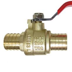 Alternative view of 1" PEX Brass Ball Valve Shut off Valves Crimp