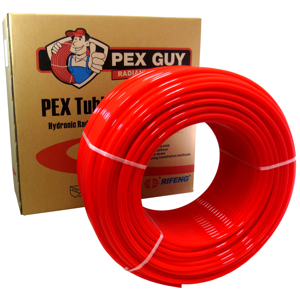 RED 1/2" x 300 ft PEX Potable Tubing Pipe Wood Boiler PEX GUY 