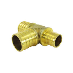 Alternative view of 1" x 3/4" x 1" Tee PEX Crimp Brass Fittings