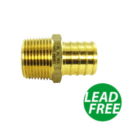 3/4" PEX x 1/2" Male NPT Thread Crimp Fittings