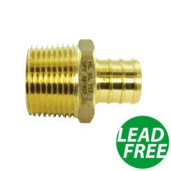 3/4" PEX x 3/4" Male NPT Thread Crimp Fittings