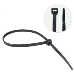 (100) 8" Nylon Black PEX Ties UV Stabilized