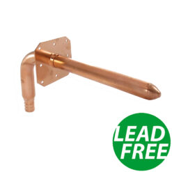 1/2" PEX Stub Out Elbow - PEX GUY 3-1/2" x 8" w/ Square Ear
