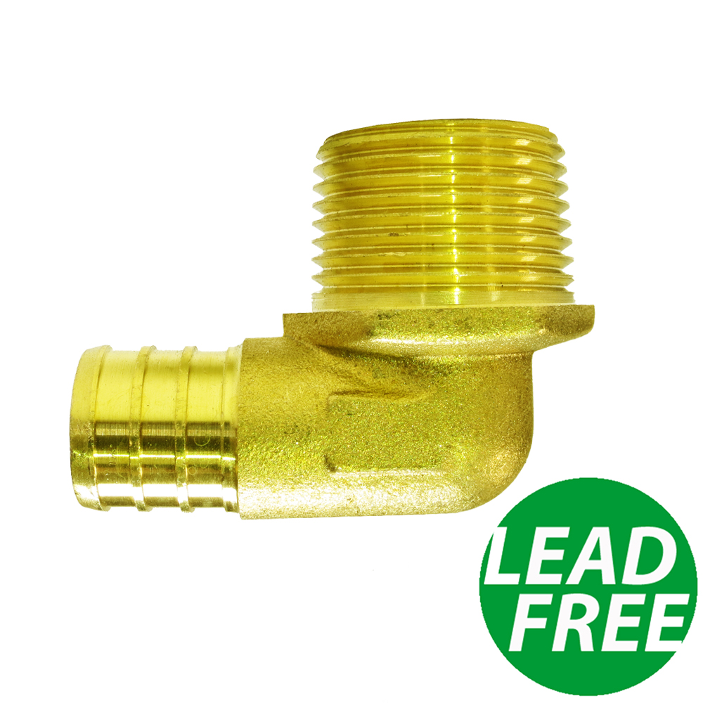 Poly Alloy Lead-Free Crimp Fitting 3/4" PEX x 3/4" Male NPT Threaded Adapter 