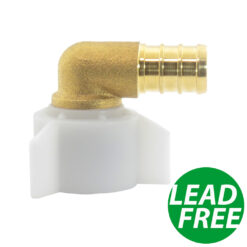 1/2" PEX x 1/2" Female NPT Threaded Swivel Elbow Adapter
