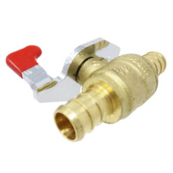 Alternative view of 1/2" PEX Butterfly Handle Brass Ball Valve Shut off Valves Crimp