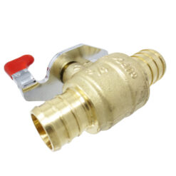 Alternative view of 3/4" PEX Butterfly Handle Brass Ball Valve Shut off Valves Crimp