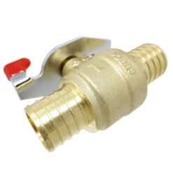 Alternative view of 1" PEX Butterfly Handle Brass Ball Valve Shut off Valves Crimp