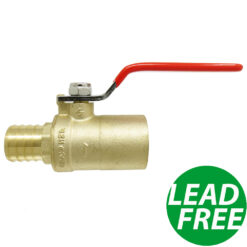 1" PEX x 1" Female Sweat Brass Ball Valve Shut off Valves Crimp