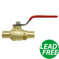 3/4" PEX Brass Ball Valve W/ Drain Shut off Valves Crimp