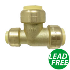 3/4" x 1/2" x 3/4" Push-Fit Tee Fittings