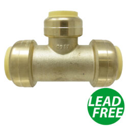 1" x 1" x 3/4" Push-Fit Tee Fittings